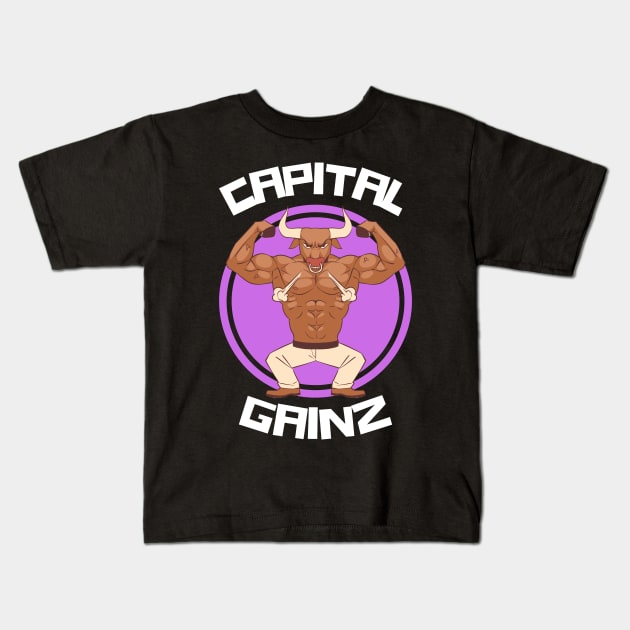 Capital Gainz - Funny Accounting & Finance (Capital Gains) Kids T-Shirt by Condor Designs